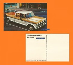 1975 Ford F250 Ranger Xlt Supercab Vintage Color Post Card -USA- Great Original! - £6.90 GBP