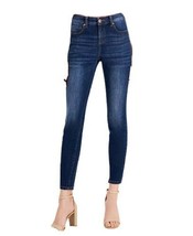 INC Womens Pettites Mid-Rise Five-Pickets Skinny Jeans Blue 4P - £35.19 GBP