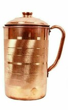 Pure Copper Leak Proof Water Jug Ayurveda Yoga Health Benefits Set Of 8 x 1500ml - £124.50 GBP