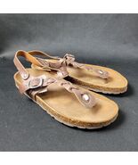 A. Giannetti Italy Brown Leather Braided Women&#39;s Sandals Women&#39;s 10 Mini... - $410.08 MXN