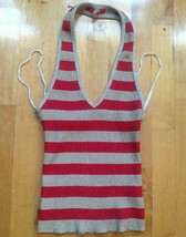 XOXO Women&#39;s Stripped Shimmered Halter Top Size Medium - $24.23