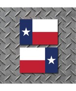 (2) Texas Flag Reverse Design 1 Vinyl Decal Bumper Sticker Car Truck Window