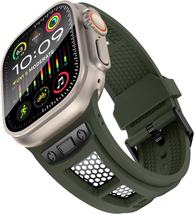 Rugged Apple Watch Band iWatch Ultra 49Mm 45Mm 44Mm 42Mm Silicone Wristb... - $17.32