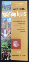 1957 Union Pacific Railroad UP Western Vacation Tours Brochure Yellowstone - £7.46 GBP