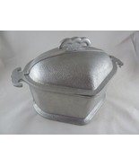 Vintage Guardian Service Ware Cast Aluminum Triangle Pot with  Lid 9&quot; - $25.73