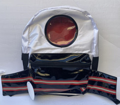 Space Rockets Backpack Wonder Nation Boys Life Black White Red New - £17.74 GBP