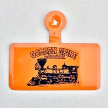 Golden Spike Casino Train Carson City Nevada Fold Over Pin Vintage - $11.95