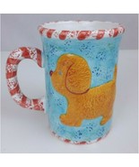Vintage 2000 Lotus 3D Farm Animals Coffee Cup Mug Puppy Sheep - $14.84