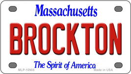 Brockton Massachusetts Novelty Mini Metal License Plate Tag - £11.23 GBP