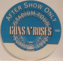 GUNS N ROSES / AXL ROSE / SLASH / IZZY - ORIGINAL CLOTH TOUR BACKSTAGE PASS - $10.00