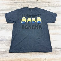 Minions Universal Studios Mens Large Short Sleeve T-Shirt Banana Casual ... - $14.96