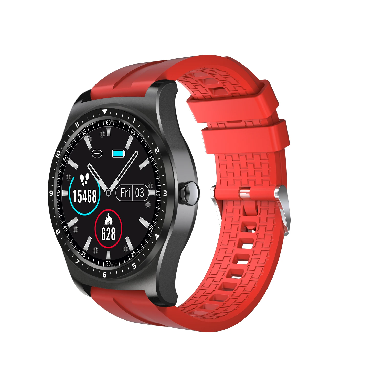 Smart Watch Men 2021  IP68 Waterproof 1.3 Inch Full Touch Screen Heart Rate Moni - £151.20 GBP