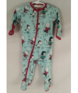 Peanuts Christmas Footed Bodysuit Pajama Infant 9 Months - $110.63 MXN