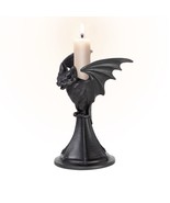 Alchemy Gothic V114 Vespertilio Candlestick Holder Bat Wing Moon Decor W... - $555.87 MXN