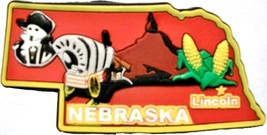 Nebraska Lincoln Multi Color Fridge Magnet - £4.68 GBP