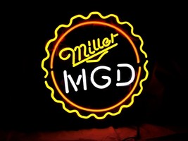 Miller Lite MGD Beer Bar Neon Light Sign 16&quot; x 16&quot; - £398.98 GBP