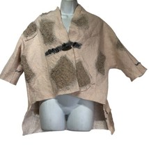 wearable art felt oversized sweater coat One Size Art To Wear Langenlook - $64.34