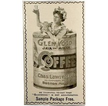 Glenwood Coffee Chas Lawrence 1897 Advertisement Victorian Java Mocha AD... - $19.99