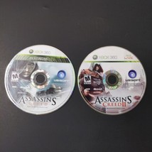 Assassin&#39;s Creed 1 &amp; 2 Games Bundle for Xbox 360 - Lot Game Discs Only - £6.28 GBP