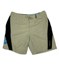 Ocean Core Men Size 38 (Measure 36x9) Olive Green Swim Trunks Mesh Lining - $11.30