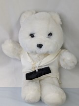 Commonwealth Wedding Bears Groom 12 Inch White Stuffed Animal Toy - $8.95