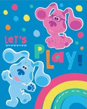 Blues Clues Let&#39;s Play Throw Blanket Measures 40 x 50 Inches - $16.78