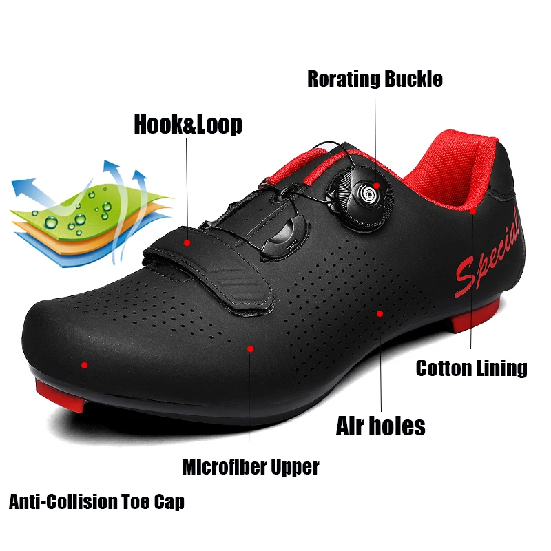 Sporting 2022 Cycling Shoes Men Speed Racing Mtb Route Cleat Mountain Bike Shoes - £62.60 GBP