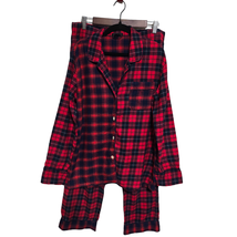 J. Crew Women&#39;s Size Small Flannel Long-Sleeve Pajama Set Red  Tartan Pl... - £23.58 GBP
