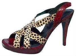 Donald Pliner Couture Tomato Gator Hair Calf Leather Shoe New Slingback $325 NIB - £103.89 GBP