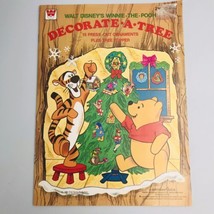 Vintage 1970 Walt Disney’s Winnie The Pooh Decorate A Tree Press Out Ornament  - £7.57 GBP