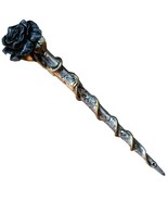 Alchemy Gothic Black Rose Wand Resin Magic 11&quot; Wicca Witch Cast Spells D... - £23.55 GBP