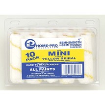 Premier 4&quot; Yellow Spiral Mini Roller Cover, 10 Pack, 84072 - €20,11 EUR