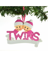 Twins Girls Personalized Christmas Tree Ornament - €14,50 EUR