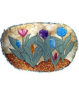 Tulips in Bloom: Quilted Art Wall Hanging - £163.86 GBP