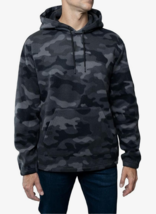 Mens Polar Fleece Pullover Hoodie Grey Camo Size Small LAZER $35 - NWT - £7.04 GBP