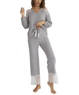 RH Women&#39;s Two-Piece Knit Pajama Set with Pants PJS Set Outfit Long RHW2... - £19.68 GBP