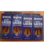 New Bates Boot Laces Gold 60 Inches 3 Boxes - $9.49 CAD