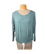 Eberjey Womens Large Lounge Top Soft Tencel Green Stretch Relaxed Quiet ... - $321.67 MXN