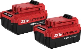 PORTER-CABLE 20V Max* Lithium Battery, 4.0-Ah, 2-Pack (PCC685LP) - £103.53 GBP