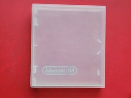 Original Official Nintendo NES Hard Shell Clear Red Logo Plastic Game Case - $12.16