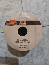 New Wired Edged Ribbon ~ Thanksgiving Fall Autumn Maple Leaves 2.5&quot; x 108&quot; - $114.57 MXN