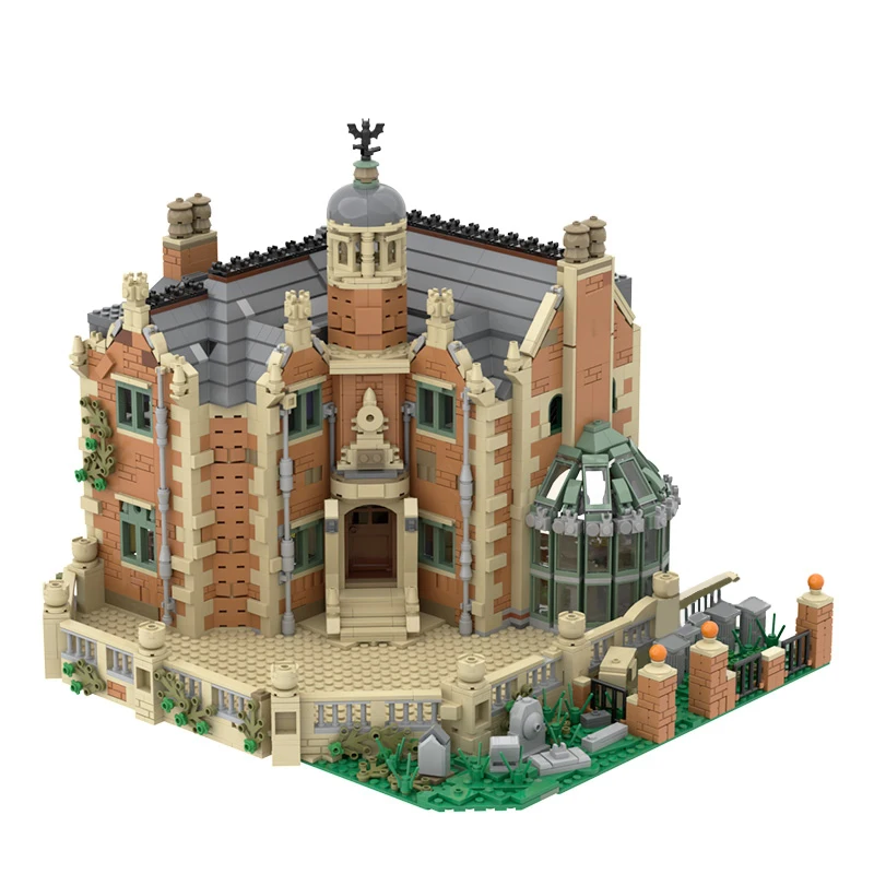 BuildMOC Horror Halloween Ghost Town Rural Haunted House Castle Building Blocks - £52.09 GBP+