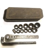 Antique Hinsdale Socket Set No. 12 B-R In Original Box Made In USA Vinta... - £91.51 GBP