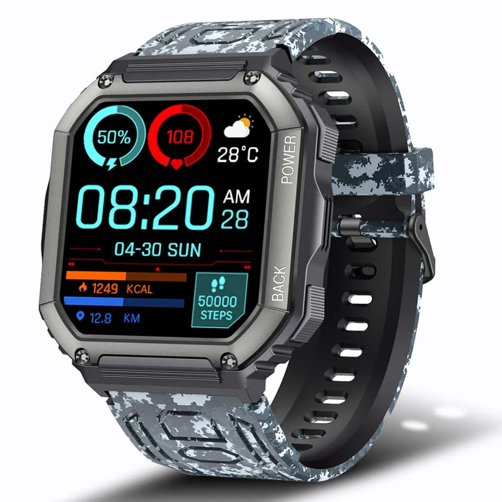 New Smart Watch Men Big Battery Music Play Fitness Tracker Bluetooth Dia... - £48.10 GBP