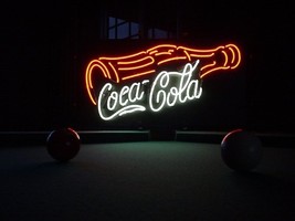 Coca Cola Coke Soda Bottle Bar Neon Light Sign 16&quot; x 11&quot; - £391.56 GBP