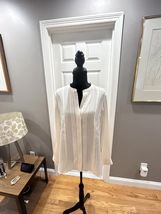 VINCE Beige Long Sleeve Sheer  Blouse NWT - $39.60