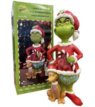 20&quot; Holiday Grinch and Max by Jim Shore Disney Traditions 2024 , Grinch Statue - $88.90