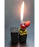 Love Dots Lipstick Soft Flame Butane Lighter, Multi Color Options (Witho... - $22.07 CAD