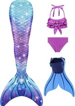 Mermaid Tail for Swimming for Girls, Kids Fits 5-7 Years Old - $19.79