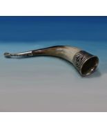 Russian .875 Silver and Niello Drinking Cup Horn with Duck Head Mouth (#... - $846.79 CAD